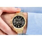 Giewont Chronograph Sapphire Gold Black Mens Watch GW8510-B5 - Image 5