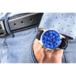 Giewont Chronograph Sapphire Silver Blue Mens Watch GW6260-A4 - Image 4