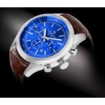 Giewont Chronograph Sapphire Silver Blue Mens Watch GW7650-A5 - Image 2