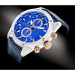 Giewont Chronograph Sapphire Silver Blue Mens Watch GW8810-A2 - Image 2