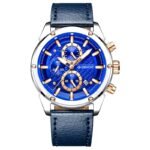 Giewont Chronograph Sapphire Silver Blue Mens Watch GW8810-A2