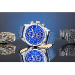 Giewont Chronograph Sapphire Silver Blue Mens Watch GW8810-A2 - Image 6