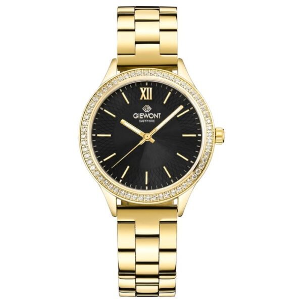 Giewont Sapphire Gold Black Womens Watch GW1140-B4