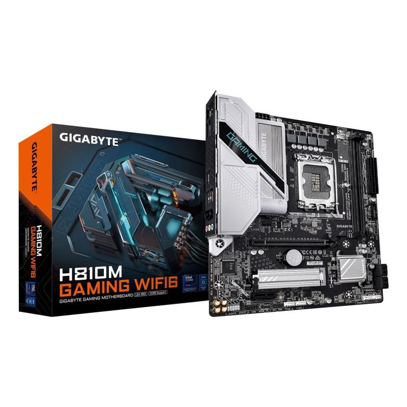lupin-wear-ca-gigabyte-h810m-gaming-wifi6-motherboard-intel-h810-lga-1851-socket-v1-micro-atx-2340195 GIGABYTE H810M GAMING WIFI6 Motherboard Intel H810 LGA 1851 (Socket V1) Micro ATX - Image 1