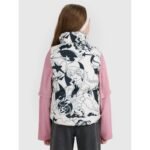 Girls down vest with synthetic filling 4F 4FJRAW25TVJAF320-11A - Image 2