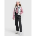 Girls down vest with synthetic filling 4F 4FJRAW25TVJAF320-11A - Image 6