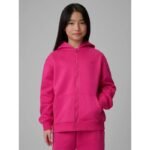 Girls loose sweatshirt with hood 4F 4FJRSS26TSWSF2715-54S