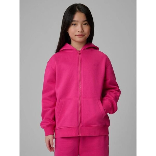 Girls loose sweatshirt with hood 4F 4FJRSS26TSWSF2715-54S