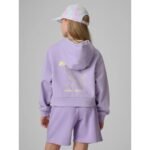 Girls loose sweatshirt with hood 4F 4FJRSS26TSWSF2936-52S - Image 2