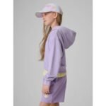 Girls loose sweatshirt with hood 4F 4FJRSS26TSWSF2936-52S - Image 4