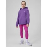 Girls loose sweatshirt with hood 4F 4FJRSS26TSWSF3040-50S - Image 3