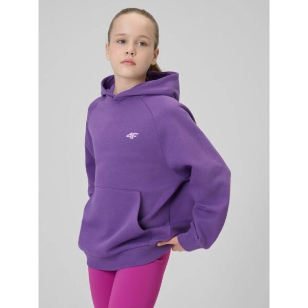 Girls loose sweatshirt with hood 4F 4FJRSS26TSWSF3040-50S