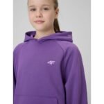 Girls loose sweatshirt with hood 4F 4FJRSS26TSWSF3040-50S - Image 4
