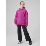 Girls loose sweatshirt with hood 4F 4FJRSS26TSWSF3040-53S - Image 5