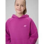 Girls loose sweatshirt with hood 4F 4FJRSS26TSWSF3040-53S - Image 6