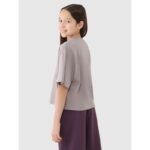 Girls oversize printed crop top 4F 4FJRSS25TTSHF2587-83S - Image 4