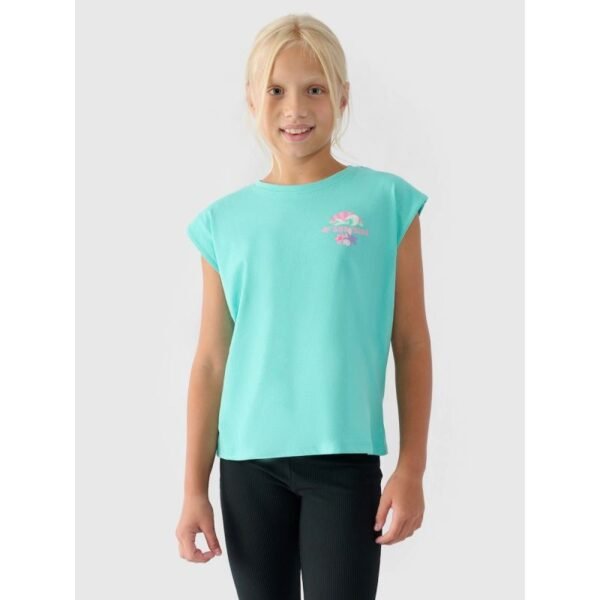 Girls printed top 4F 4FJRSS24TTSHF2052-35S