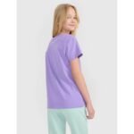 Girls regular printed T-shirt 4F 4FJWSS25TTSHF2176-51S - Image 2