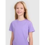 Girls regular printed T-shirt 4F 4FJWSS25TTSHF2176-51S - Image 4