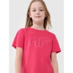Girls regular printed T-shirt 4F 4FJWSS25TTSHF2176-55S - Image 3