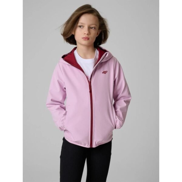 Girls softshell jacket, windproof membrane 5000, 4F 4FJWSS26TSOFF478-47S