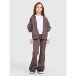 Girls sweatpants with flared legs 4F 4FJRAW25TTROF1599-51S - Image 2