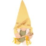 gnome 20cm yellow with honey spoon spring decoration - Image 2