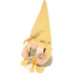 gnome 20cm yellow with honey spoon spring decoration - Image 3