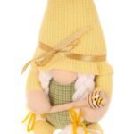 gnome 20cm yellow with honey spoon spring decoration - Image 4