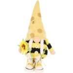 gnome bee 25cm in sneakers spring decoration - Image 4