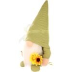 Gnome gnome 20cm green with sunflower spring decoration - Image 8