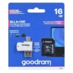 GoodRam All in one M1A4-0160R12 Memory Card with Adapter and Card Reader (16GB; Class 10; Adapter, MicroSDHC Card Reader, Memory Card) - Image 2