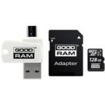 GoodRam All in one M1A4-1280R12 Memory Card with Adapter and Card Reader (128GB; Class 10; Adapter, MicroSDHC Card Reader, Memory Card)