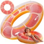 GRAPEFRUIT SWIMMING RING 90CM 35640