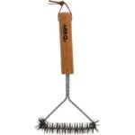 GRATE CLEANING BRUSH 30x14CM WITH WOODEN HANDLE - Image 2
