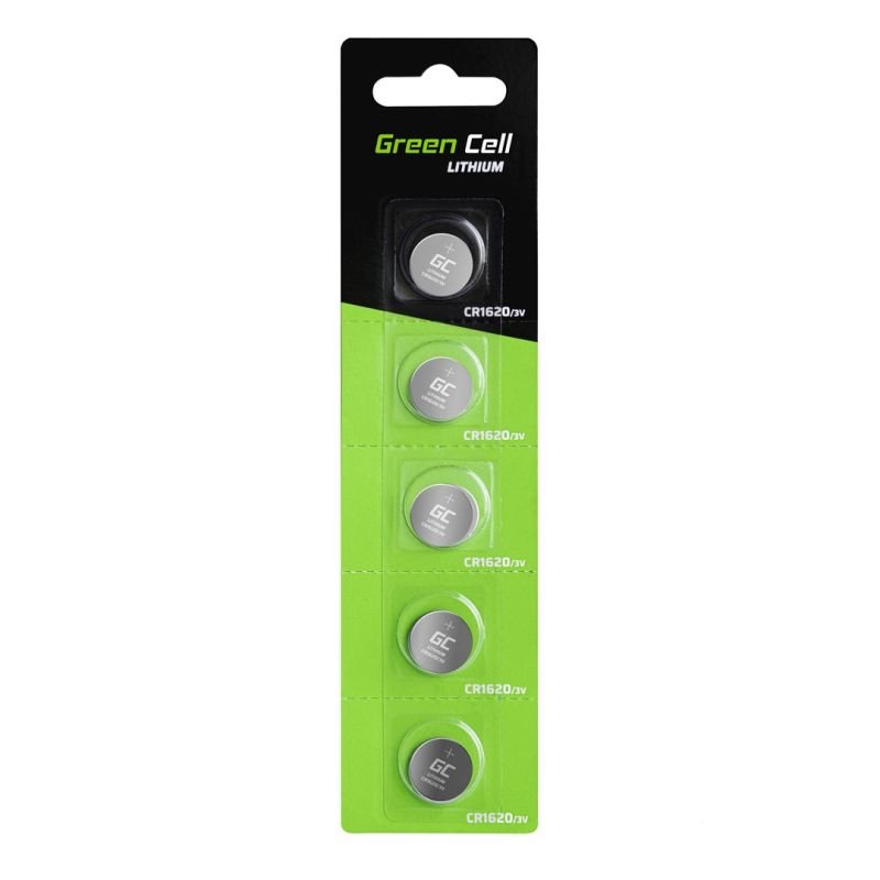 lupin-wear-ca-green-cell-batteries-xcr03-5x-cr1620-3v-2058719 GREEN CELL BATTERIES XCR03 5X CR1620 3V - Image 1