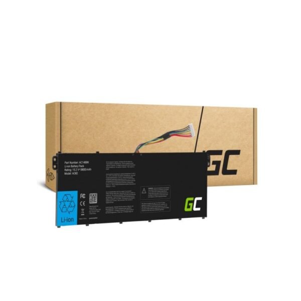 GREEN CELL BATTERY AC62 AC14B3K AC14B8K FOR ACER ASPIRE 5 A515 A517 R15 R5-571T SPIN 3 SP315 SWIFT 3 SF314 3600 MAH 15.2V