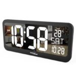 GREENBLUE LCD WALL CLOCK WITH TEMPERATURE SENSOR GB214 - Image 5