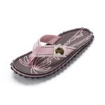 Gumbies unisex flip-flops ISLANDER FLIP-FLOP PALM LEAF PINK - Image 4