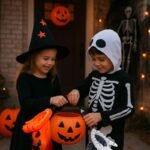 Halloween Candy Bucket Bag Orange - Image 3