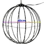 HANGING DECORATIVE BALL 168LED RGB 40CM - Image 5