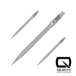 Harrows QUICK POINT sharp steel tips - HM GRIP silver