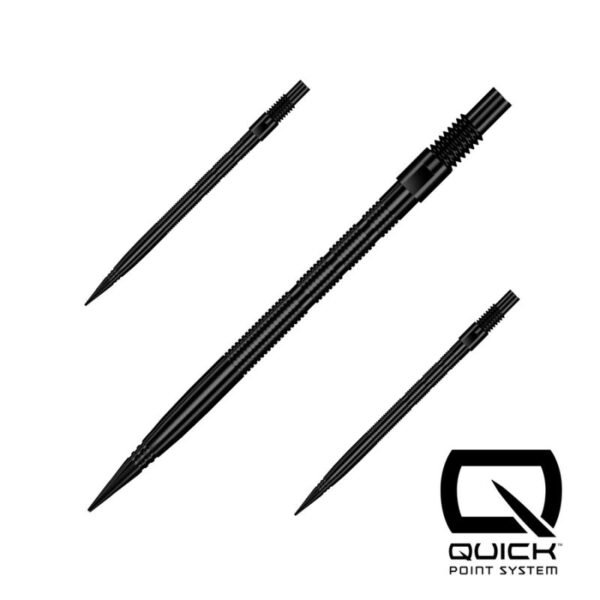 Harrows QUICK POINT sharp steel tips - MICRO RIDGE black