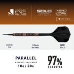 Harrows WOLFRAM TRINITY 97% softip darts - Image 3