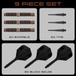 Harrows WOLFRAM TRINITY 97% softip darts - Image 5