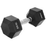 HEX RUBBER Dumbbell 10 KG ENERO FIT - Image 5