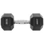 HEX RUBBER Dumbbell 10 KG ENERO FIT - Image 6