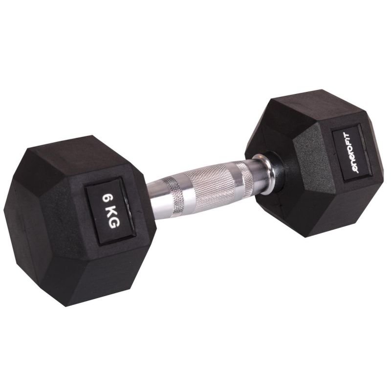 lupin-wear-ca-hex-rubber-dumbbell-6-kg-enero-fit-1838633 HEX RUBBER Dumbbell 6 KG ENERO FIT - Image 1