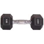 HEX RUBBER Dumbbell 6 KG ENERO FIT - Image 2