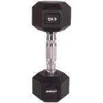 HEX RUBBER Dumbbell 6 KG ENERO FIT - Image 3